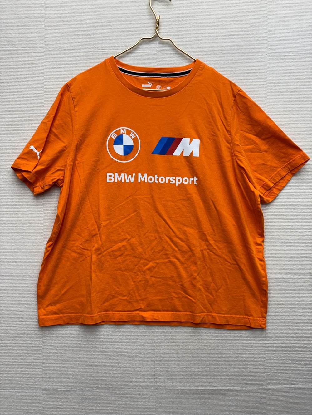 Puma | BMW Motorsport Orange Logo Short Sleeve Tee XXL